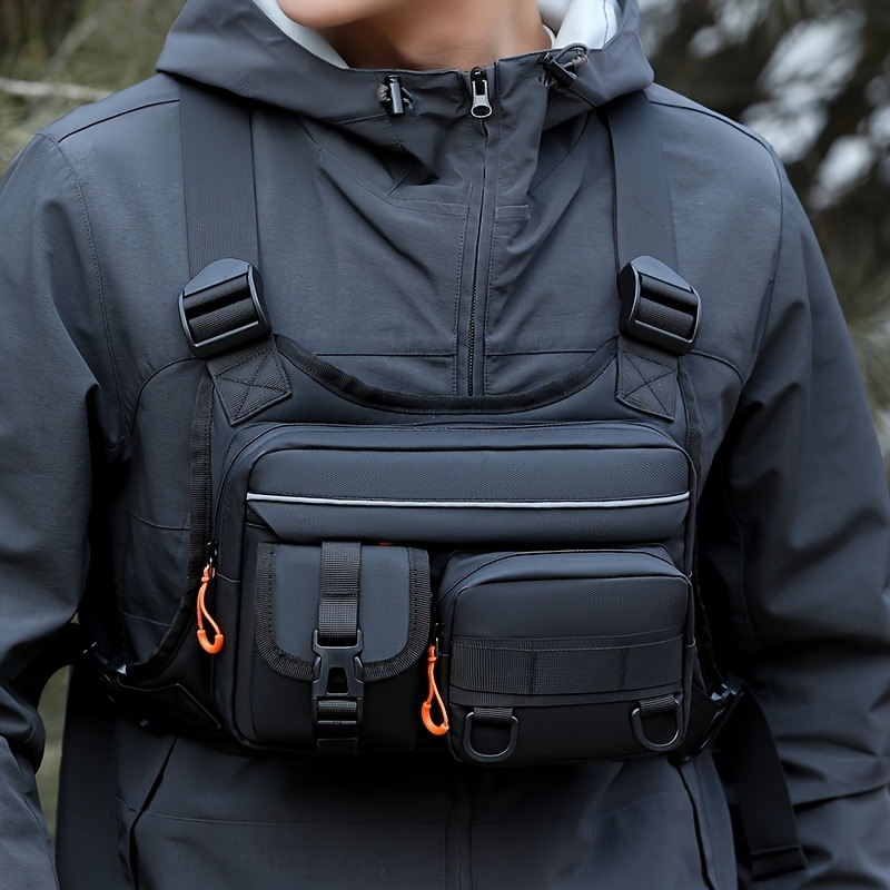 Outdoor Camping Vest - Men's Tactical Chest Bag, Running And