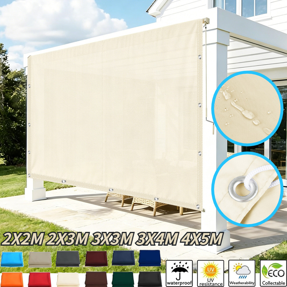 Outdoor Camping Awning - 5x4m 4x3m 3x2m Garden Sun Shade