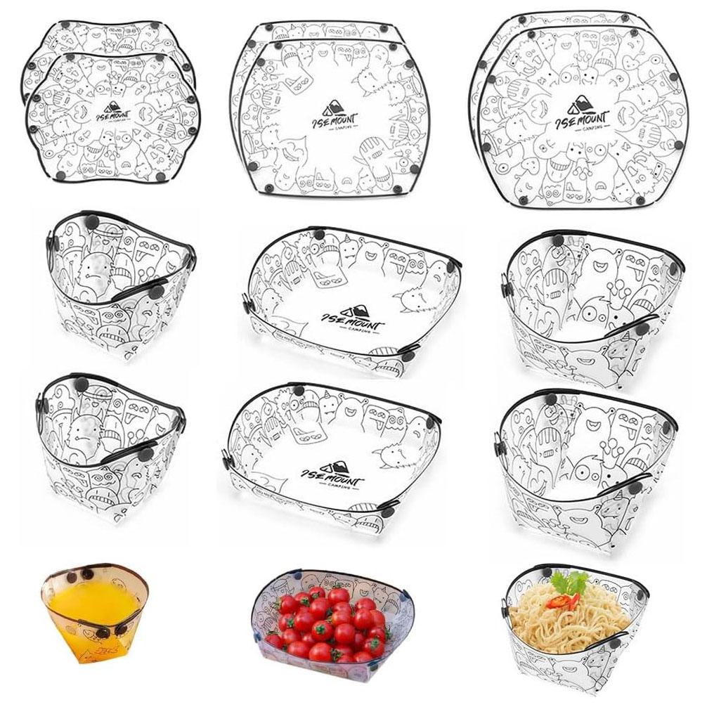 Outdoor Camping Glamping Share - Portable Camping Tableware Set of 3/6