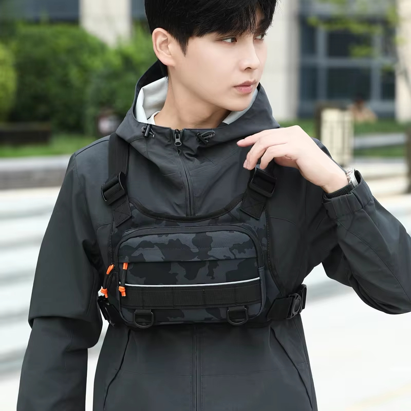 Outdoor Camping Vest - Cycling Front Chest Vest Tactical Backpack