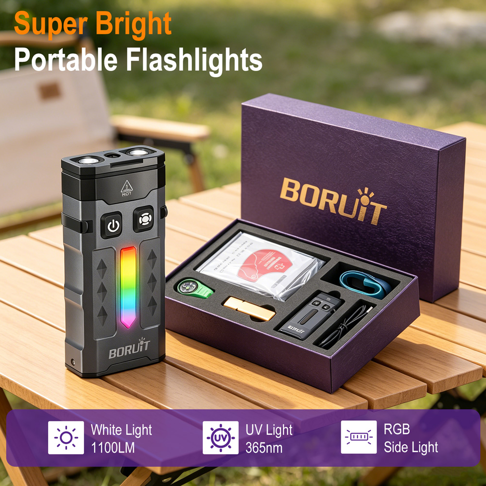 BORUiT EV20 EDC Flashlight 110 - đánh giá và giá Outdoor Camping Glamping Share