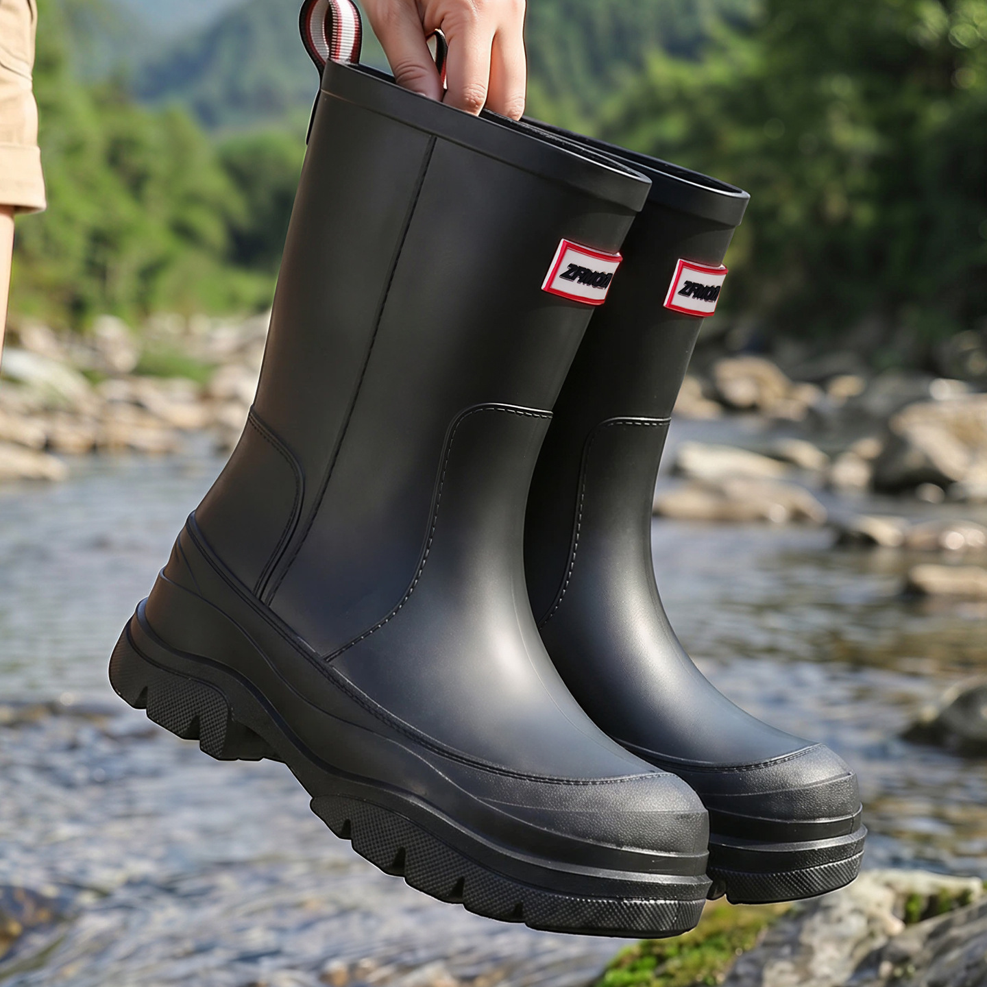 Fashionable Mid-tube Rain Boot - đánh giá và giá Outdoor Camping On Youtube