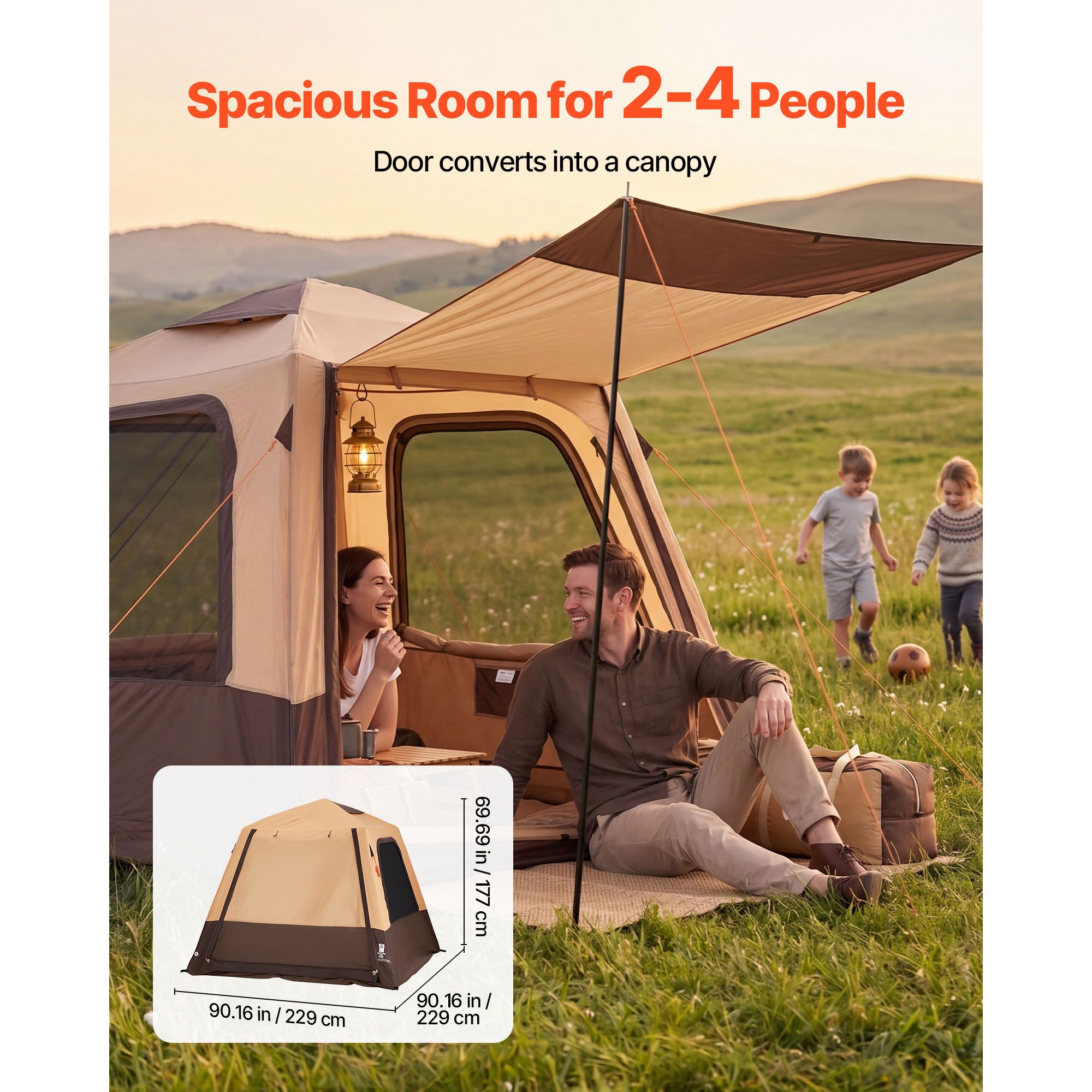 Camping Tent, 4 Person Inflata - đánh giá và giá Outdoor Camping On Youtube