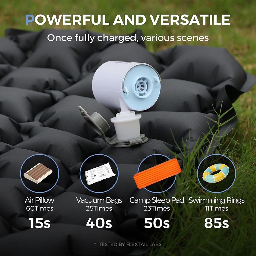 FLEXTAIL Portable Air Pump, Mi - đánh giá và giá Outdoor Inflatable Camping Tent With Air Pump