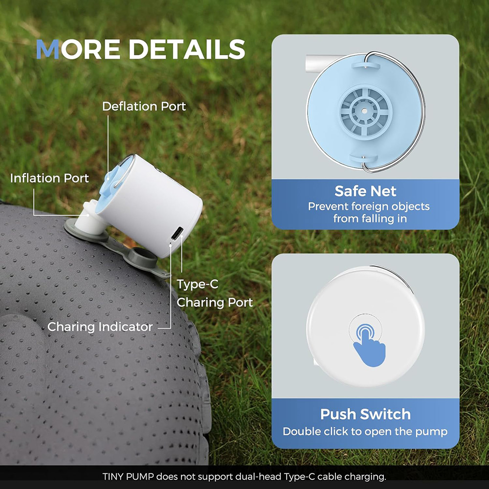 FLEXTAIL Portable Air Pump, Mi - đánh giá và giá Outdoor Inflatable Camping Tent With Air Pump