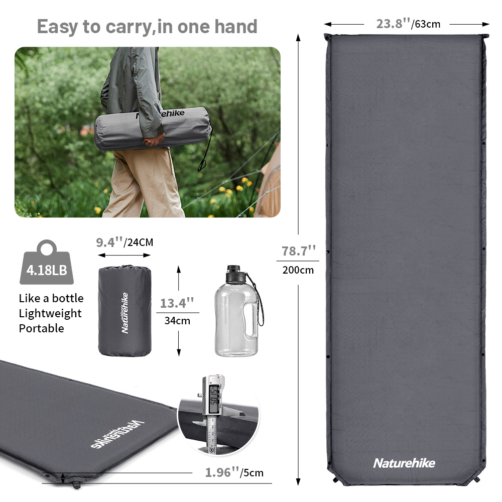 Naturehike Self-inflating Matt - đánh giá và giá Outdoor Inflatable Camping Tent With Air Pump