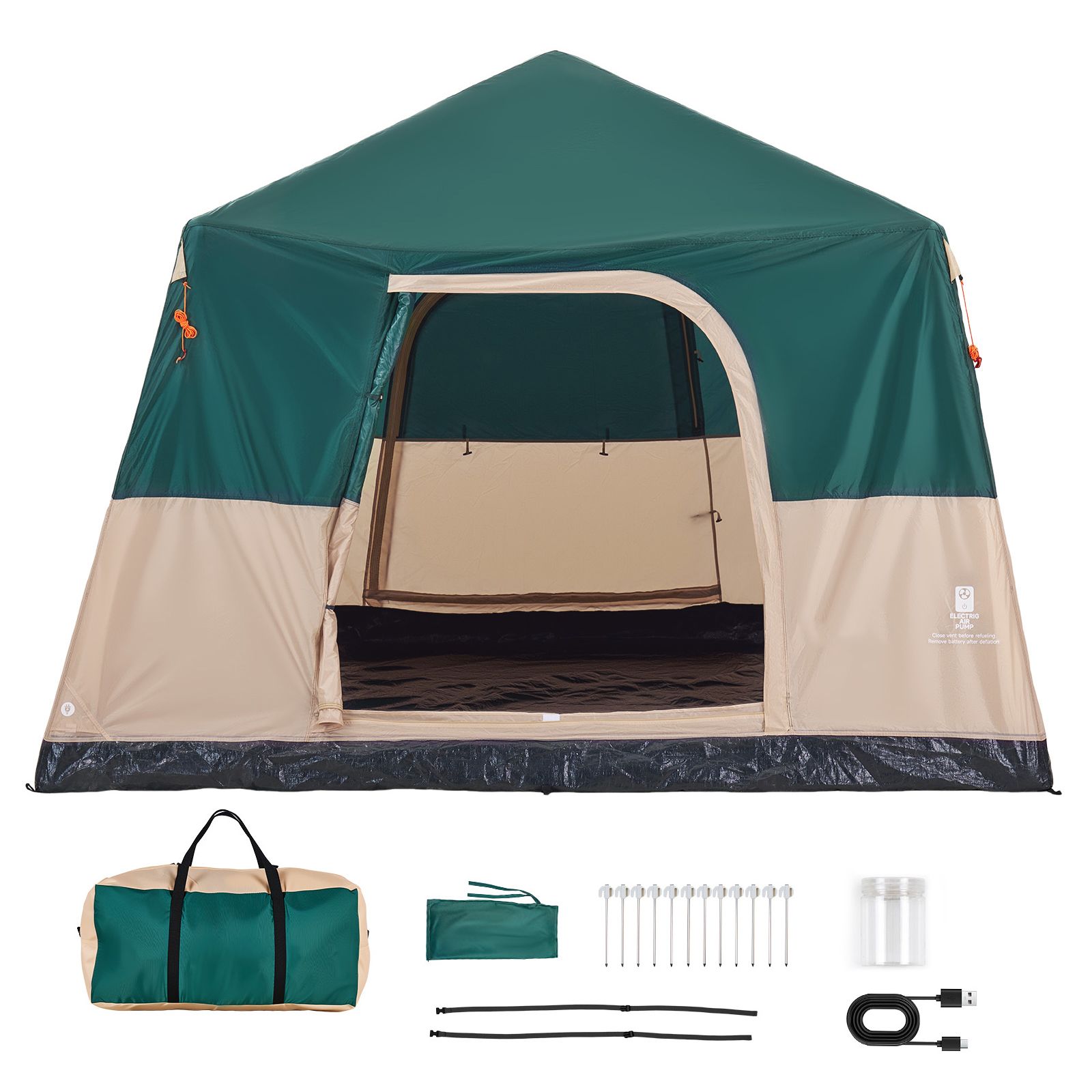 Camping Tent, 6 Person Inflata - đánh giá và giá Outdoor Camping On Youtube
