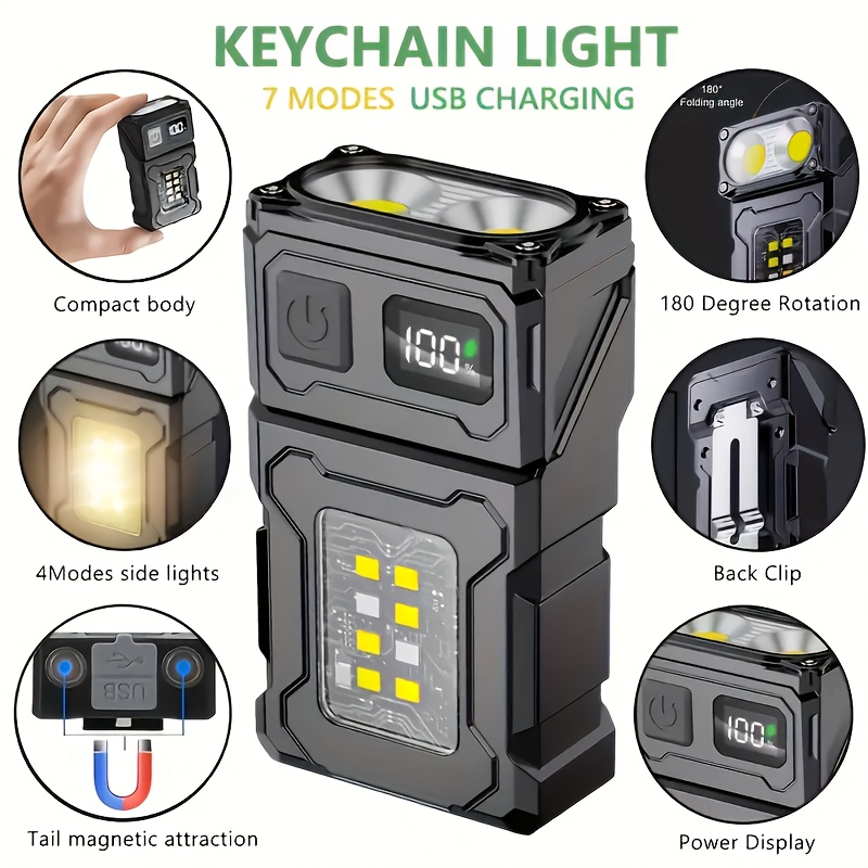 Mini Rechargeable LED Pocket F - đánh giá và giá Outdoor Camping Light Portable