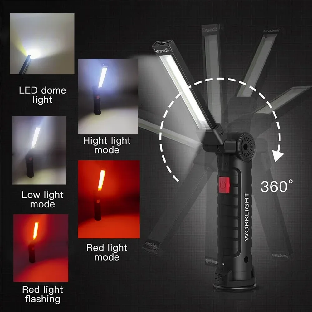 Portable COB LED Flashlight US - đánh giá và giá Outdoor Camping Light Portable