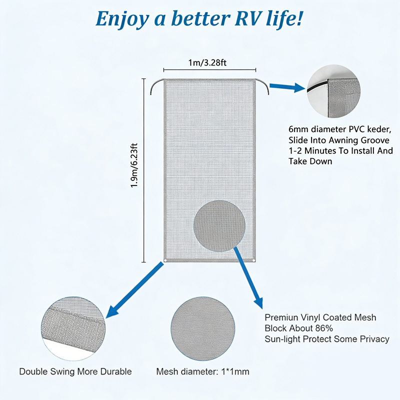 RV Awning Front Sun Shade Scre - đánh giá và giá Outdoor Camping Awning