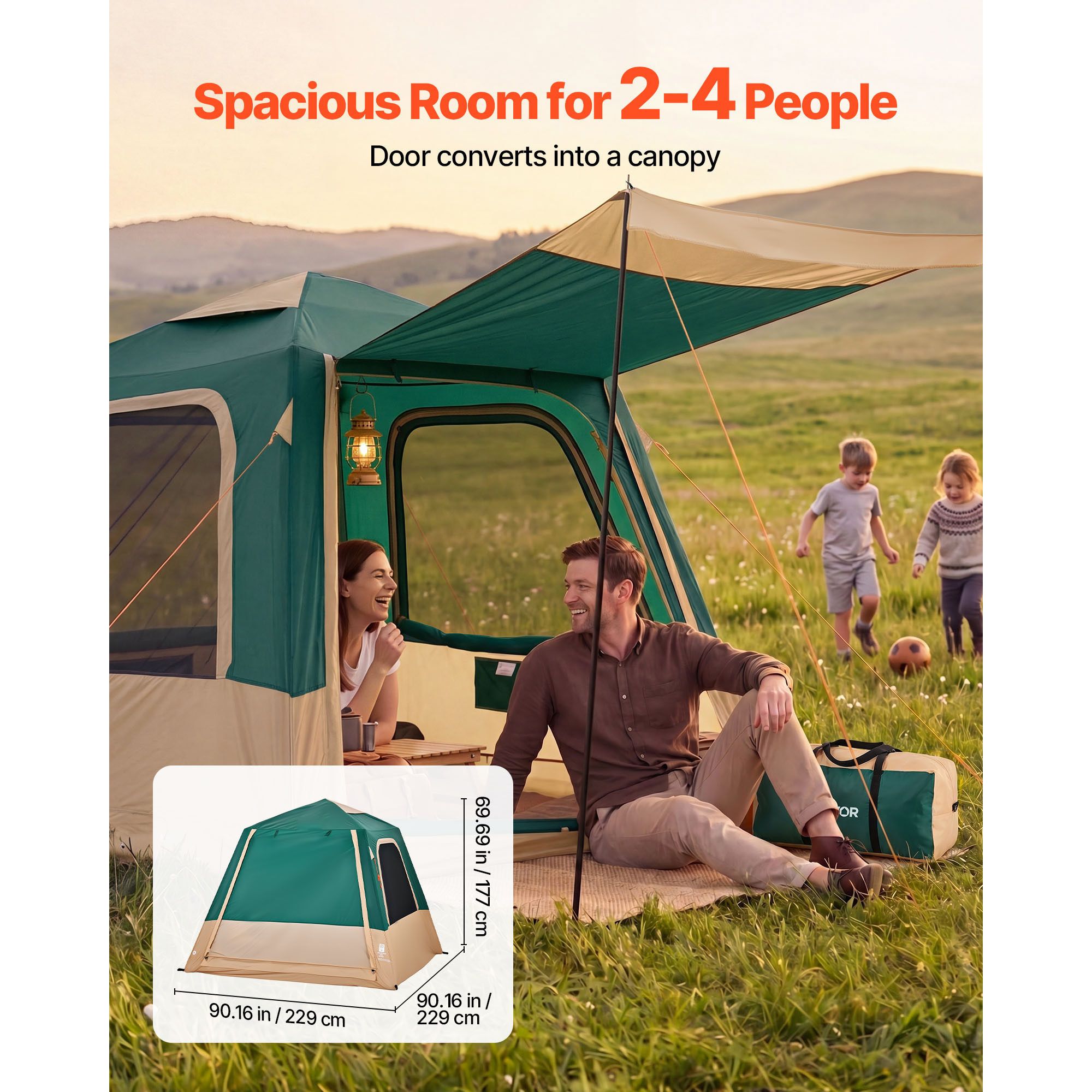 Camping Tent, 4 Person Inflata - đánh giá và giá Outdoor Camping On Youtube