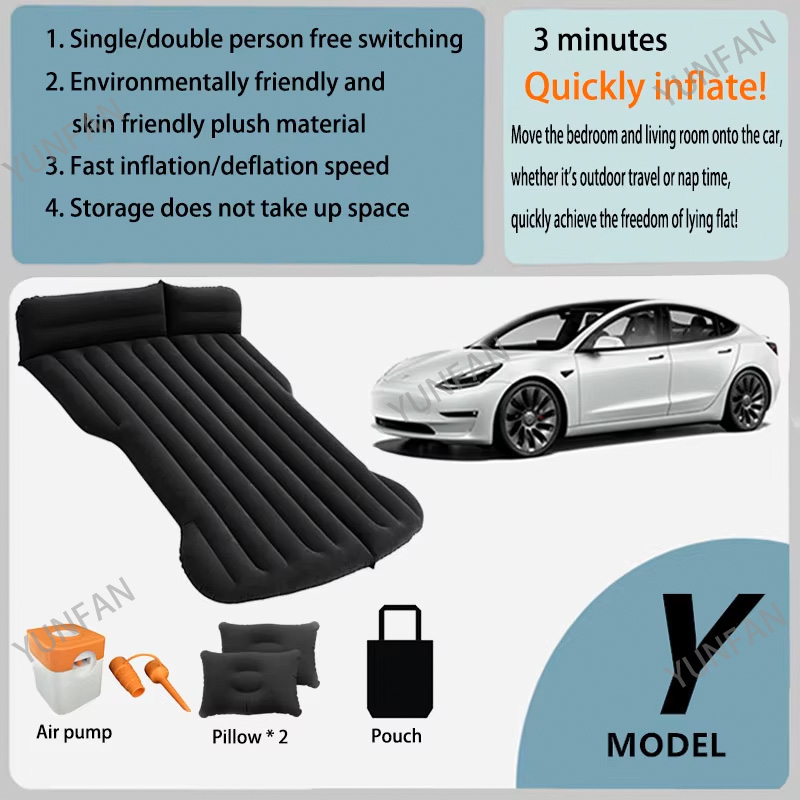 For Tesla Model Y PVC Inflatab - đánh giá và giá Outdoor Camping Cot