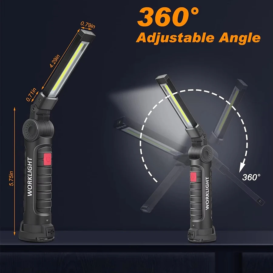 Rechargeable Magnetic Work Lig - đánh giá và giá Outdoor Camping Light Portable