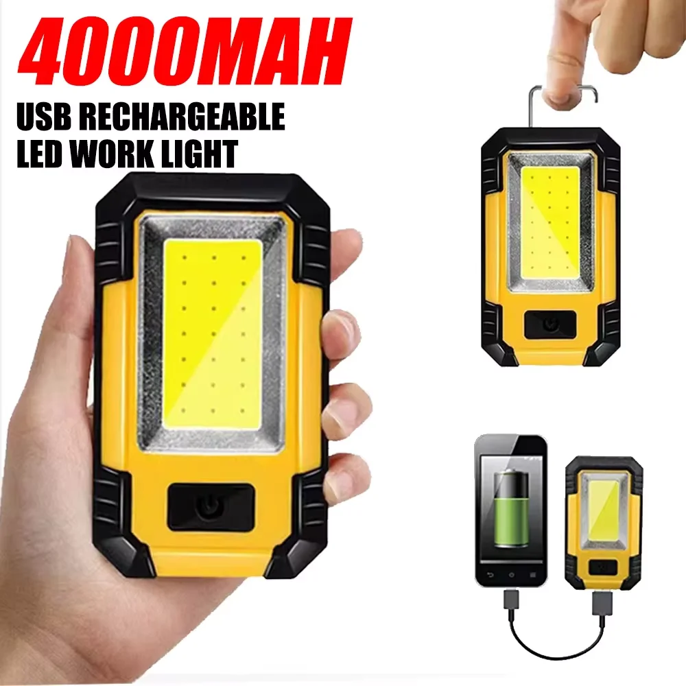 Rechargeable 4000MaH Work Ligh - đánh giá và giá Outdoor Camping Light Portable