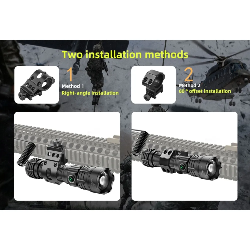 LED Flashlight Tactical Night  - đánh giá và giá Outdoor Camping Glamping Share