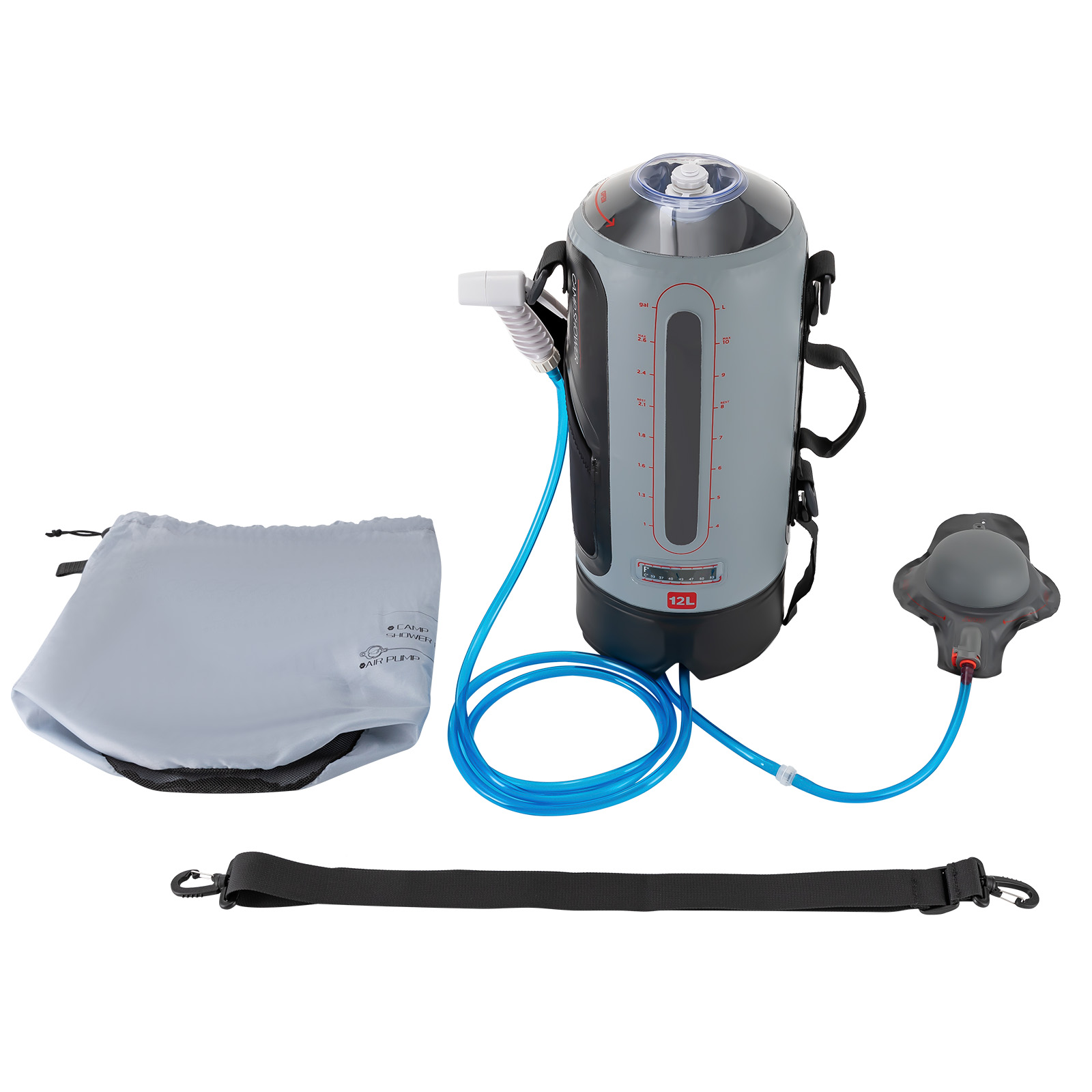 12L Camping Shower Solar Showe - đánh giá và giá Portable Camping Shower
