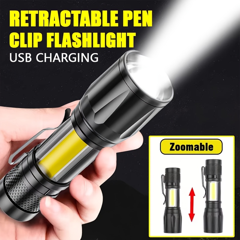 Mini LED Flashlight COB Floodl - đánh giá và giá Outdoor Camping Light Portable
