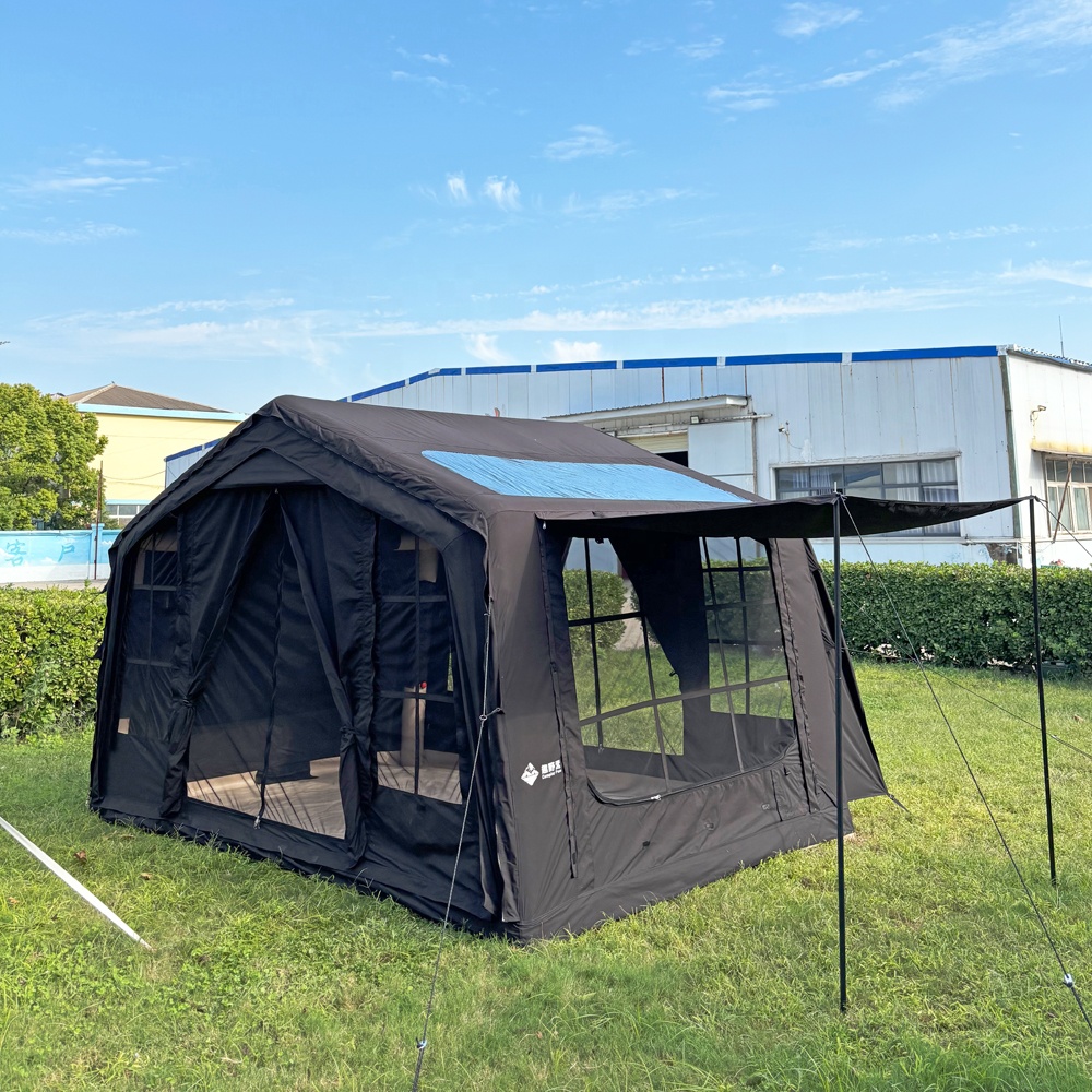 Black Automatic Inflatable Ten - đánh giá và giá Outdoor Camping On Youtube