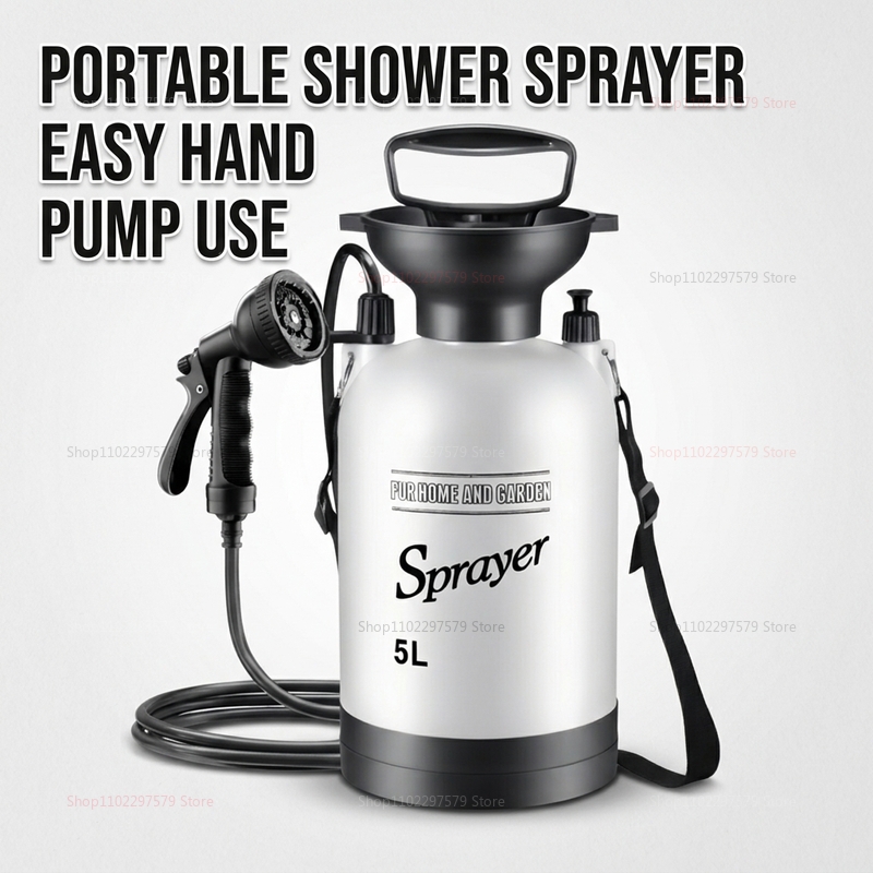 Portable Camping Shower 5L Man - đánh giá và giá Portable Camping Shower