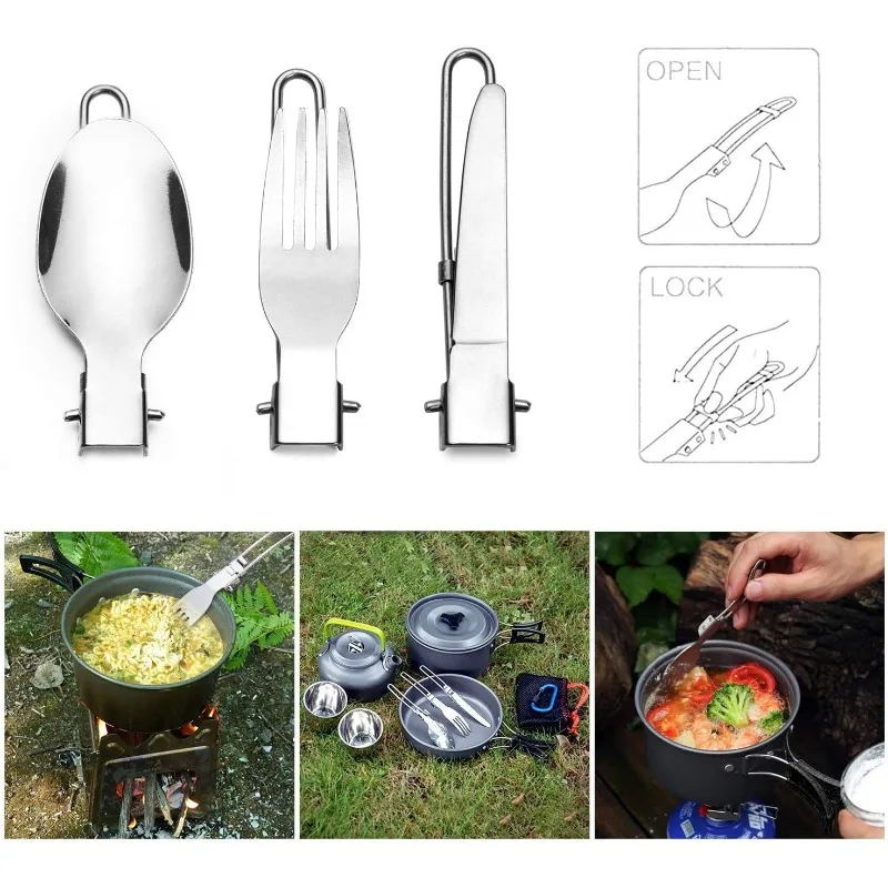 1-10PCS Foldable Camping Forks - đánh giá và giá Outdoor Camping Glamping Share