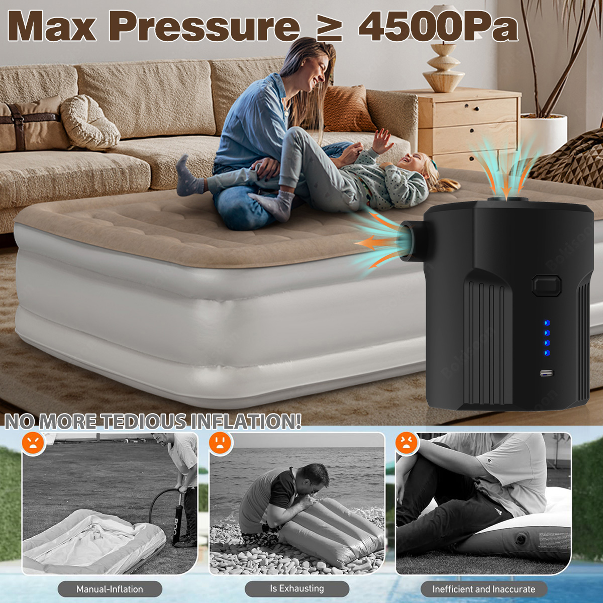 Portable Electric Air Pump for - đánh giá và giá Outdoor Inflatable Camping Tent With Air Pump
