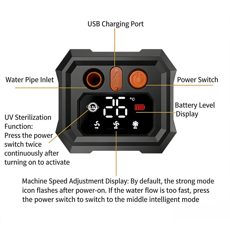 5400mAh/9000mAh Outdoor Portab - đánh giá và giá Portable Camping Shower