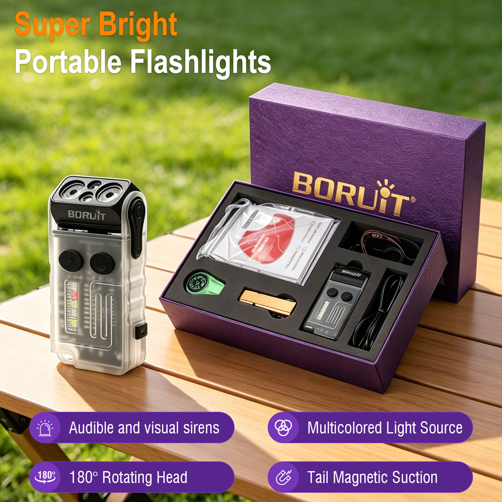 BORUiT V20 EDC Flashlight 1000 - đánh giá và giá Outdoor Camping Glamping Share