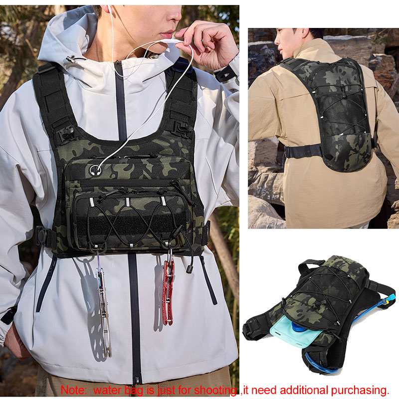 Tactical Bag Front Chest Rig V - đánh giá và giá Outdoor Camping Vest